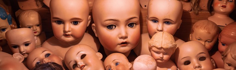 Unusual auctions - haunted doll collection
